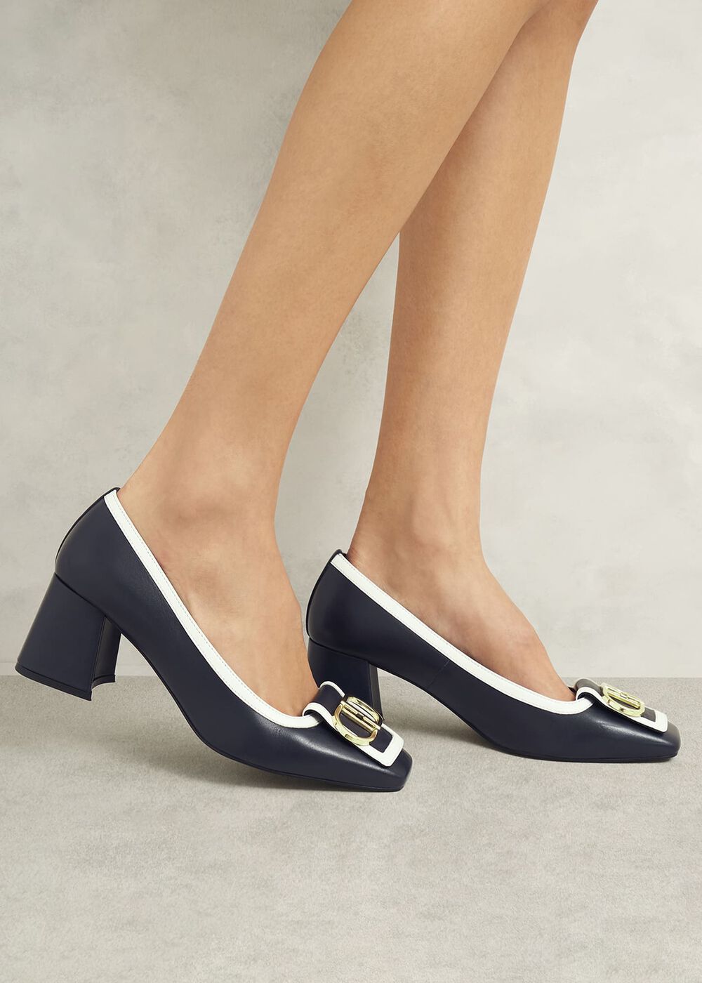 Lexia Pumps, Navy Ivory, hi-res