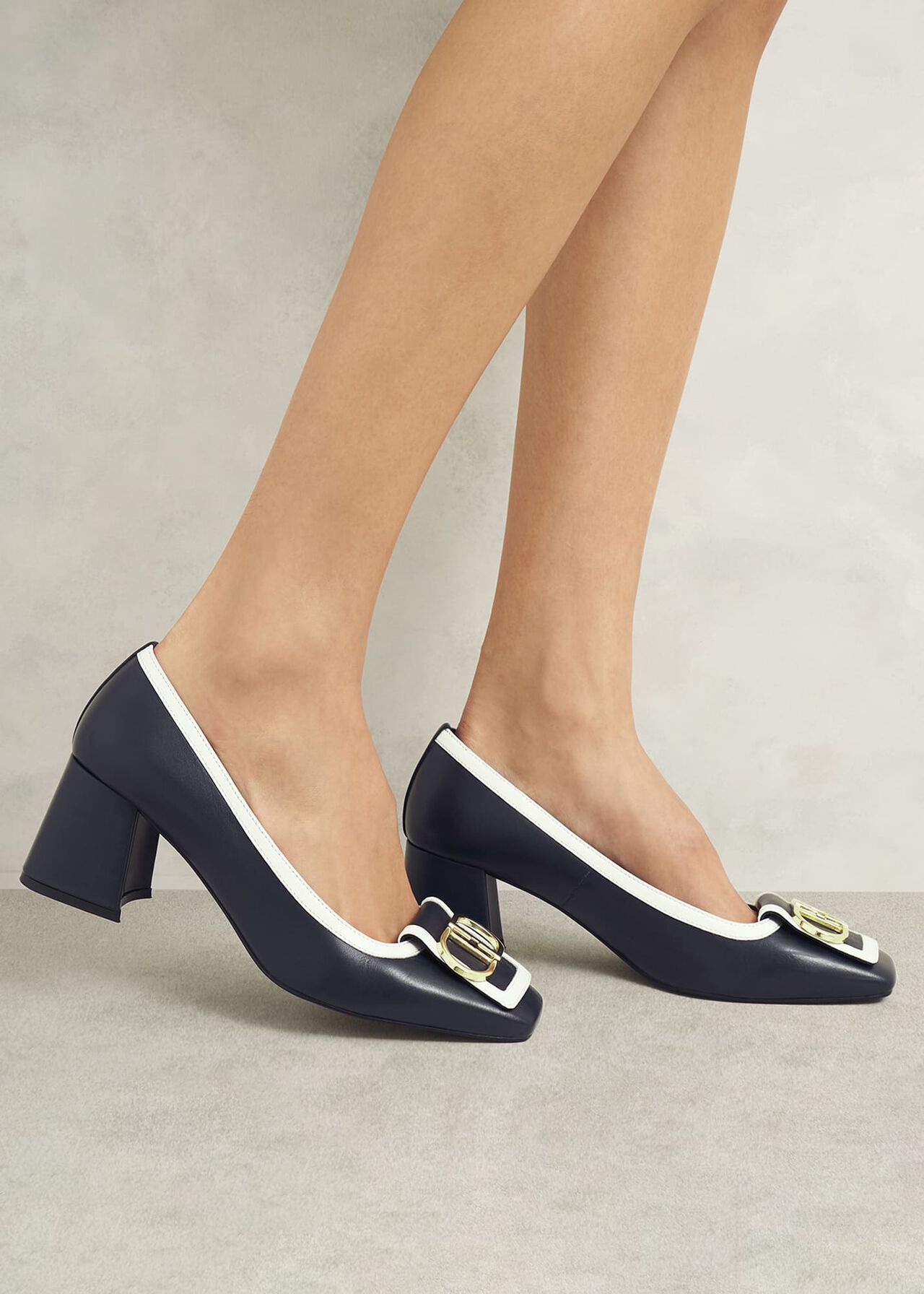 Lexia Pumps, Navy Ivory, hi-res