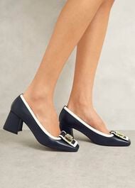 Lexia Pumps, Navy Ivory, hi-res