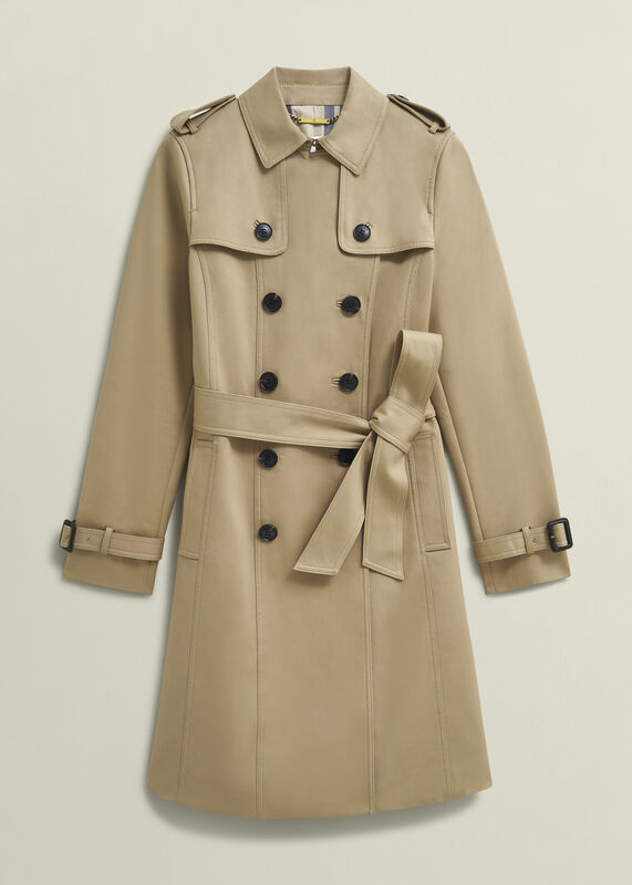 Petite Skylar Shower Resistant Trench Coat