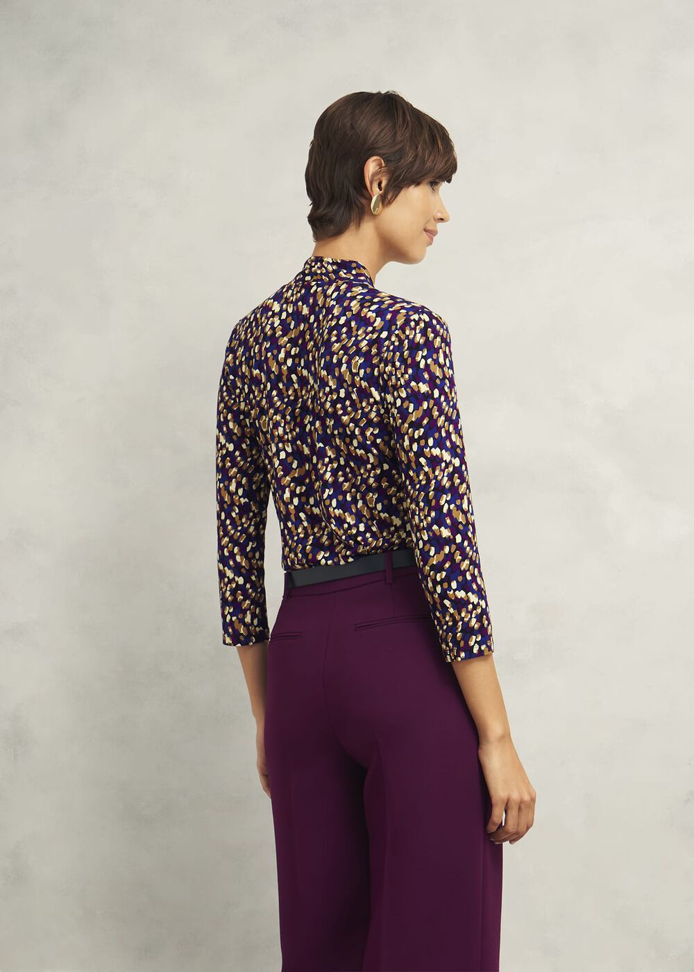 Aimee Printed Top, Purple Multi, hi-res