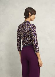 Aimee Printed Top, Purple Multi, hi-res