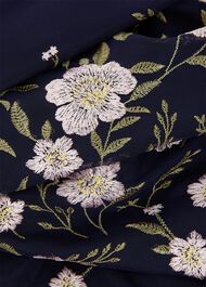 Lois Embroidered Midi Dress, Navy Multi, hi-res