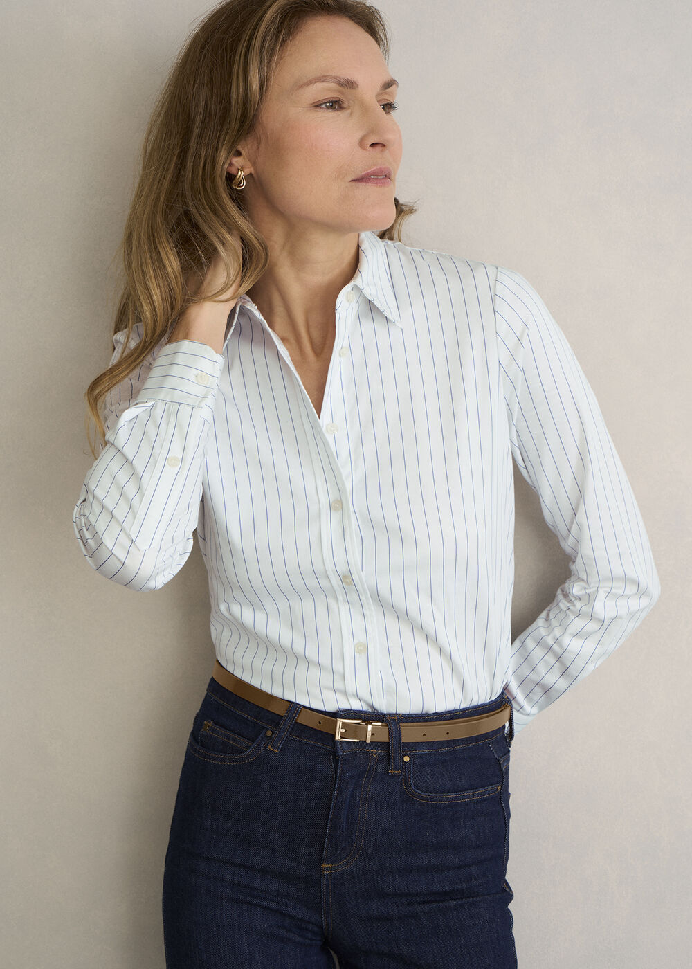 Pauline Skinny Belt, Tan Pepper Red, hi-res