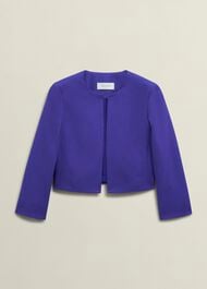 Elize Textured Jacket, Allium Blue, hi-res