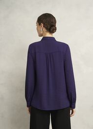 Gabrielle Blouse, Midnight Purple, hi-res