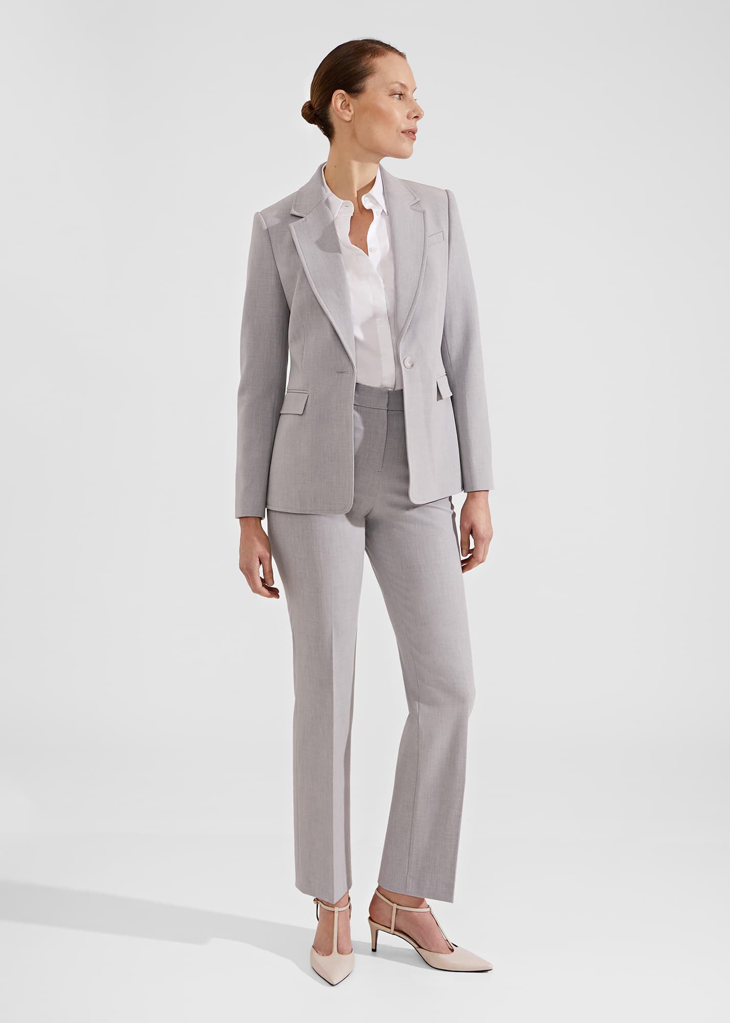 Katrin Women's Long Sleeves Trouser Suit - Grey | Konga Online Shopping