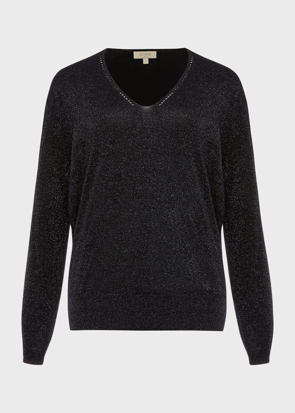 Mae Sparkle Jumper, Black Silver, hi-res