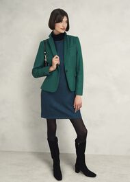 Sariah Wool Dress, Green Multi, hi-res