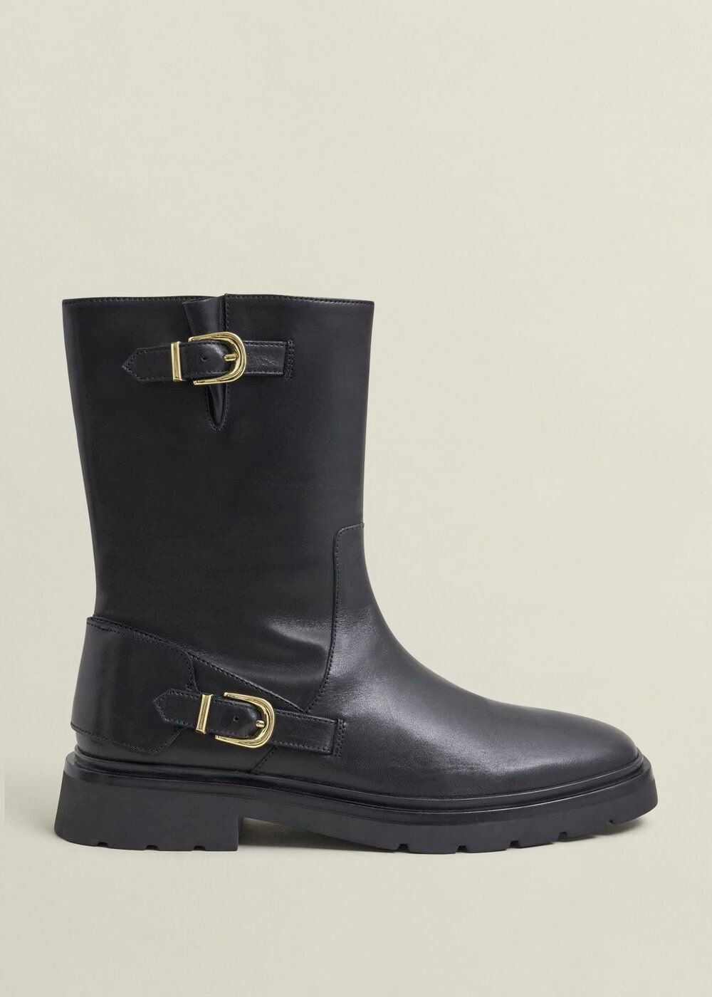 Kassandra Biker Boots, Black, hi-res