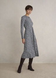 Petite Dakota Dress, Navy Multi, hi-res