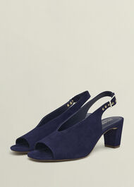 Kali Suede Sandals, Midnight Navy, hi-res