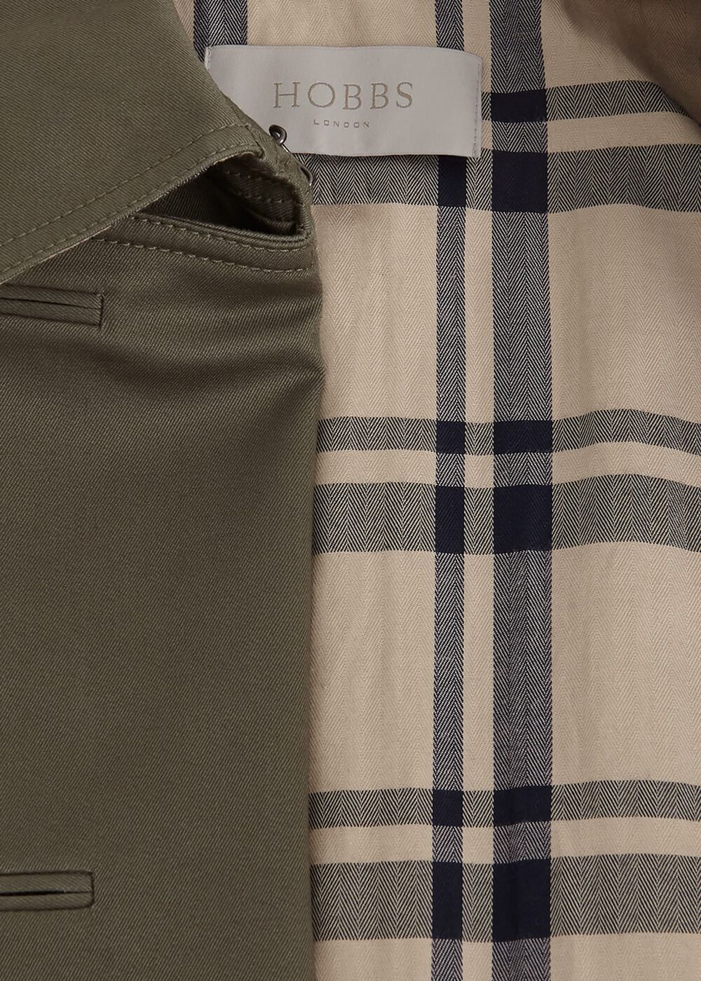 Petite Lisa Shower Resistant Trench Coat, Olive Green, hi-res