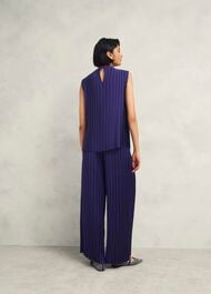 Orla Pleated Trousers, Rich Blue, hi-res