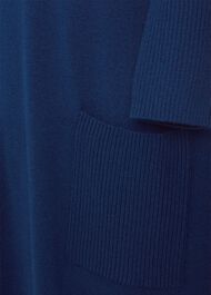 Devora Knitted Dress With Cashmere, Steel Blue, hi-res