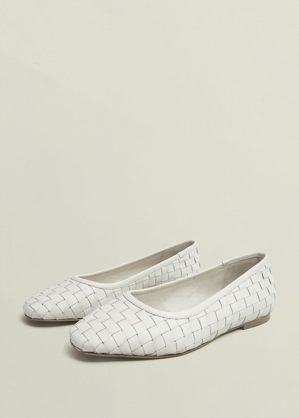 Raina Woven Flats, Chalk Beige, hi-res