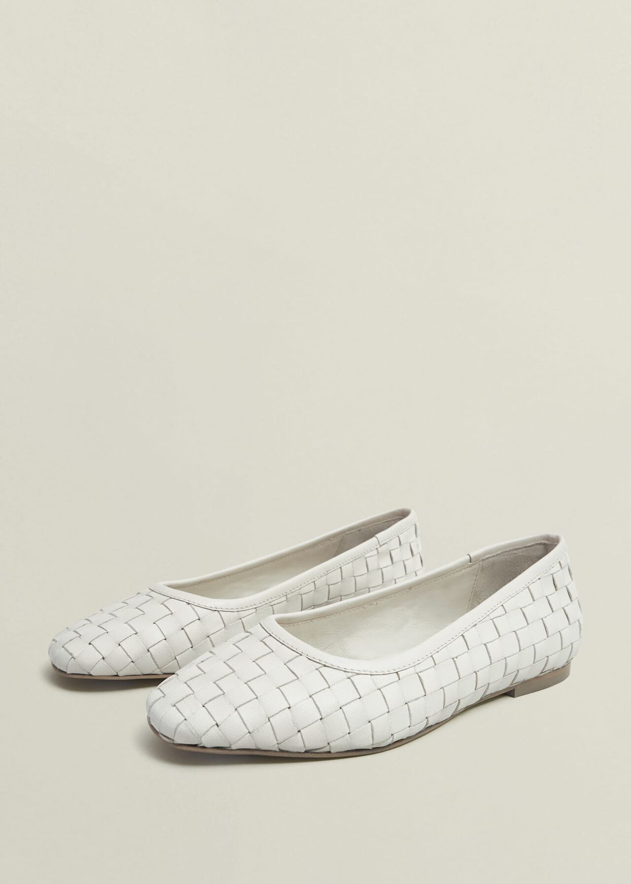 Raina Woven Flats, Chalk Beige, hi-res