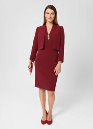 Isla Shift Dress, Rich Burgundy, hi-res
