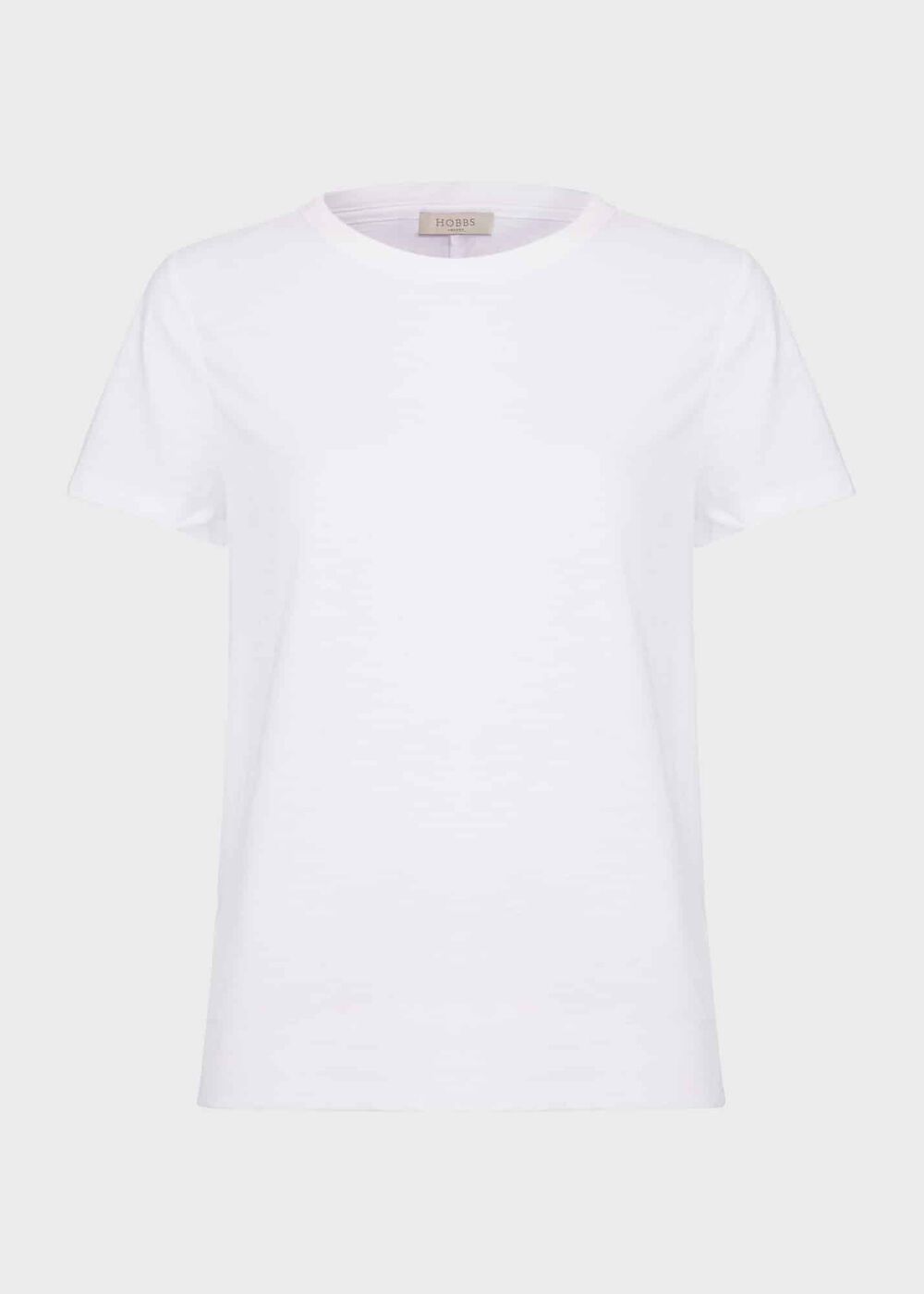 Adaline Cotton Slub T-Shirt, White, hi-res