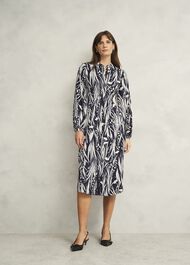 Colette Dress, Navy Ivory, hi-res