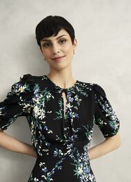 Blenheim Tea Dress, Black Multi, hi-res