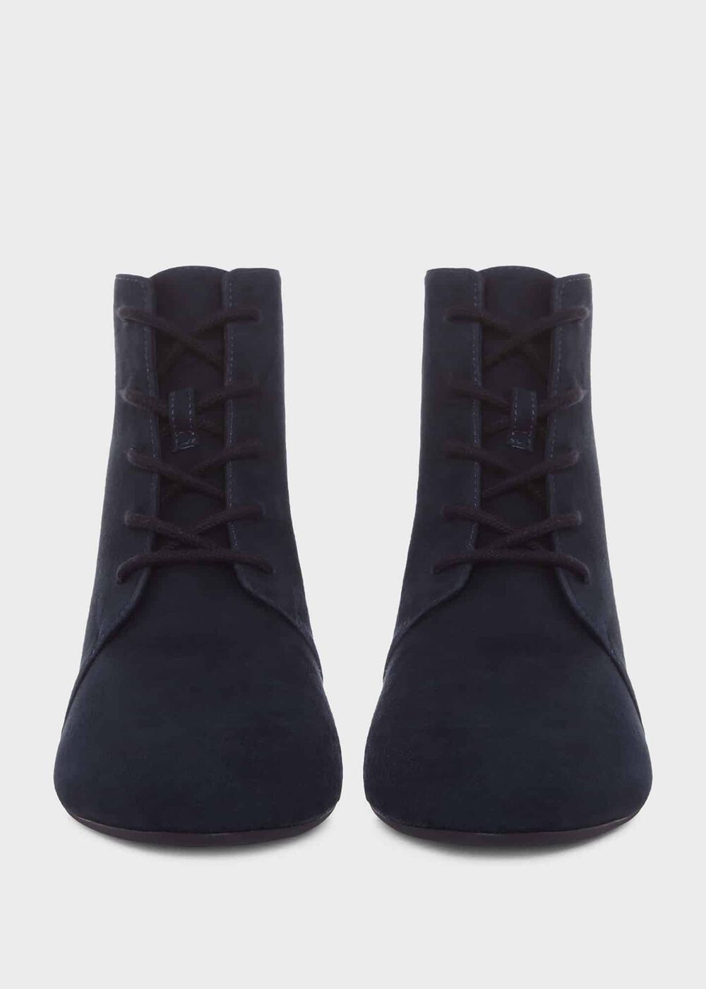Hetty Lace Up Ankle Boots, Navy, hi-res