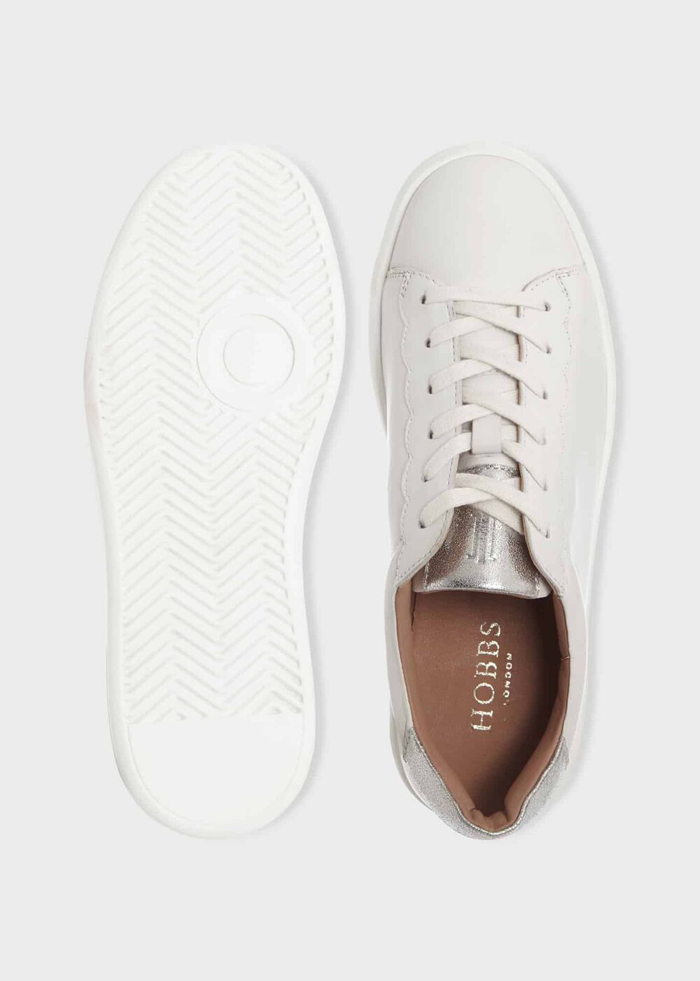Mollie Trainer, White Metallic, hi-res