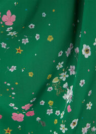 Petite Maria Floral Dress, Green Multi, hi-res