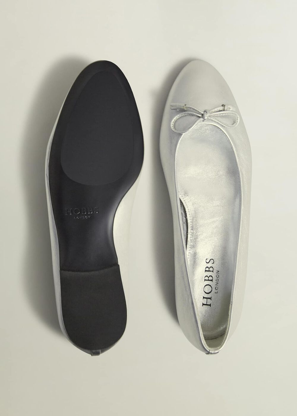 Priya Ballet Flats, Silver Metallic, hi-res