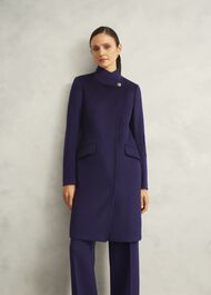 Taylor Wool Coat, Midnight Purple, hi-res