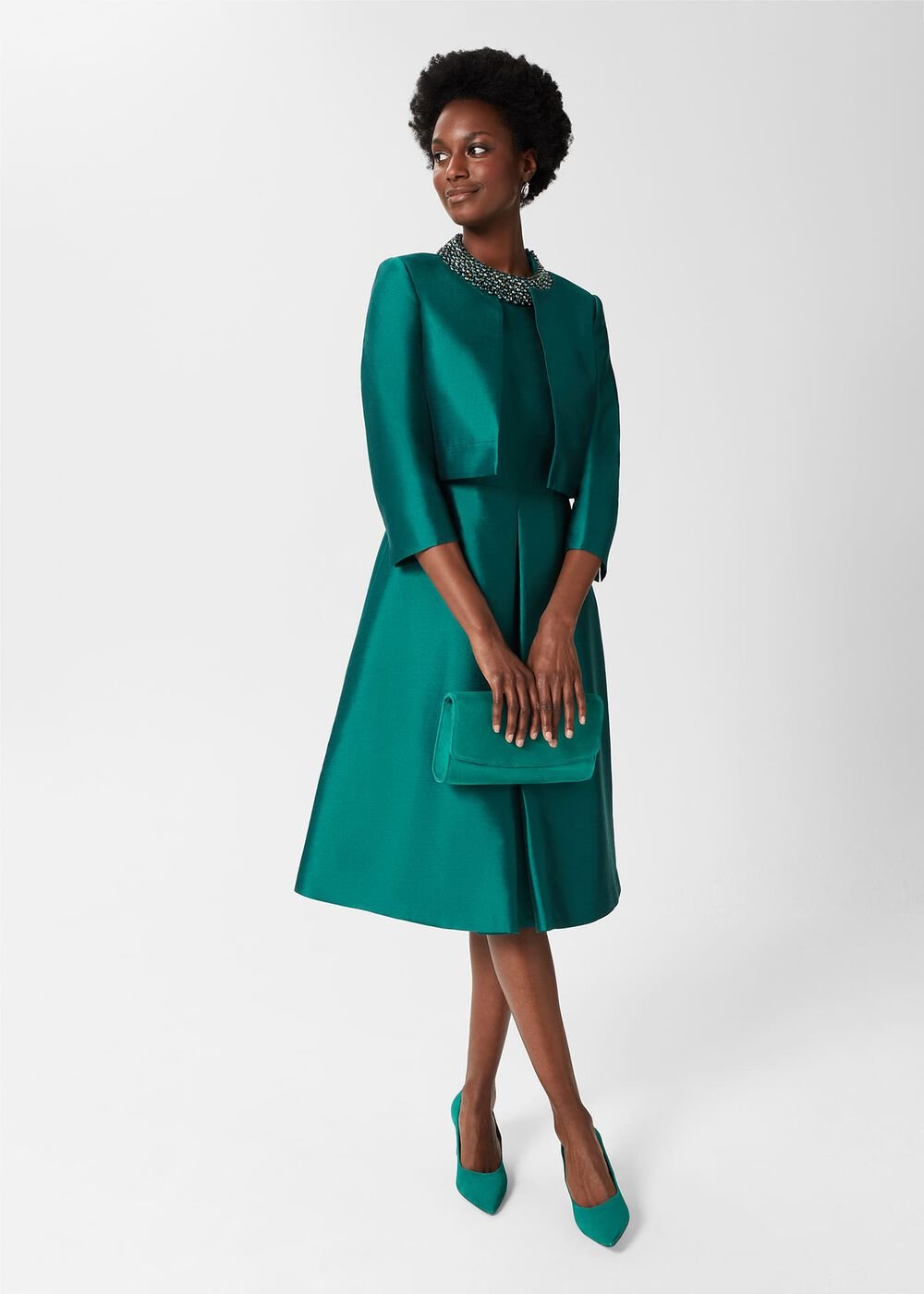 Sarah Clutch, Jewel Green, hi-res