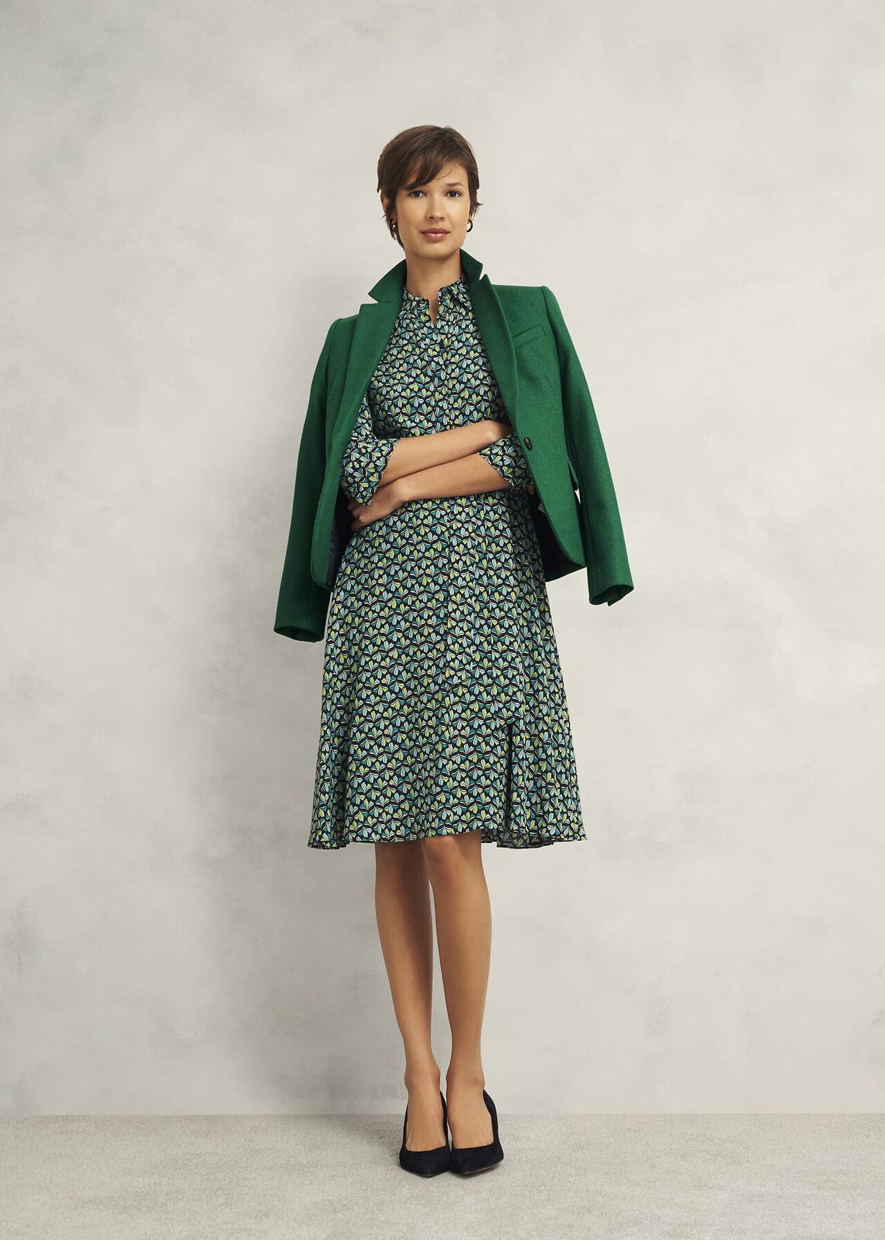 Petite Blake Wool Jacket, Agate Green, hi-res