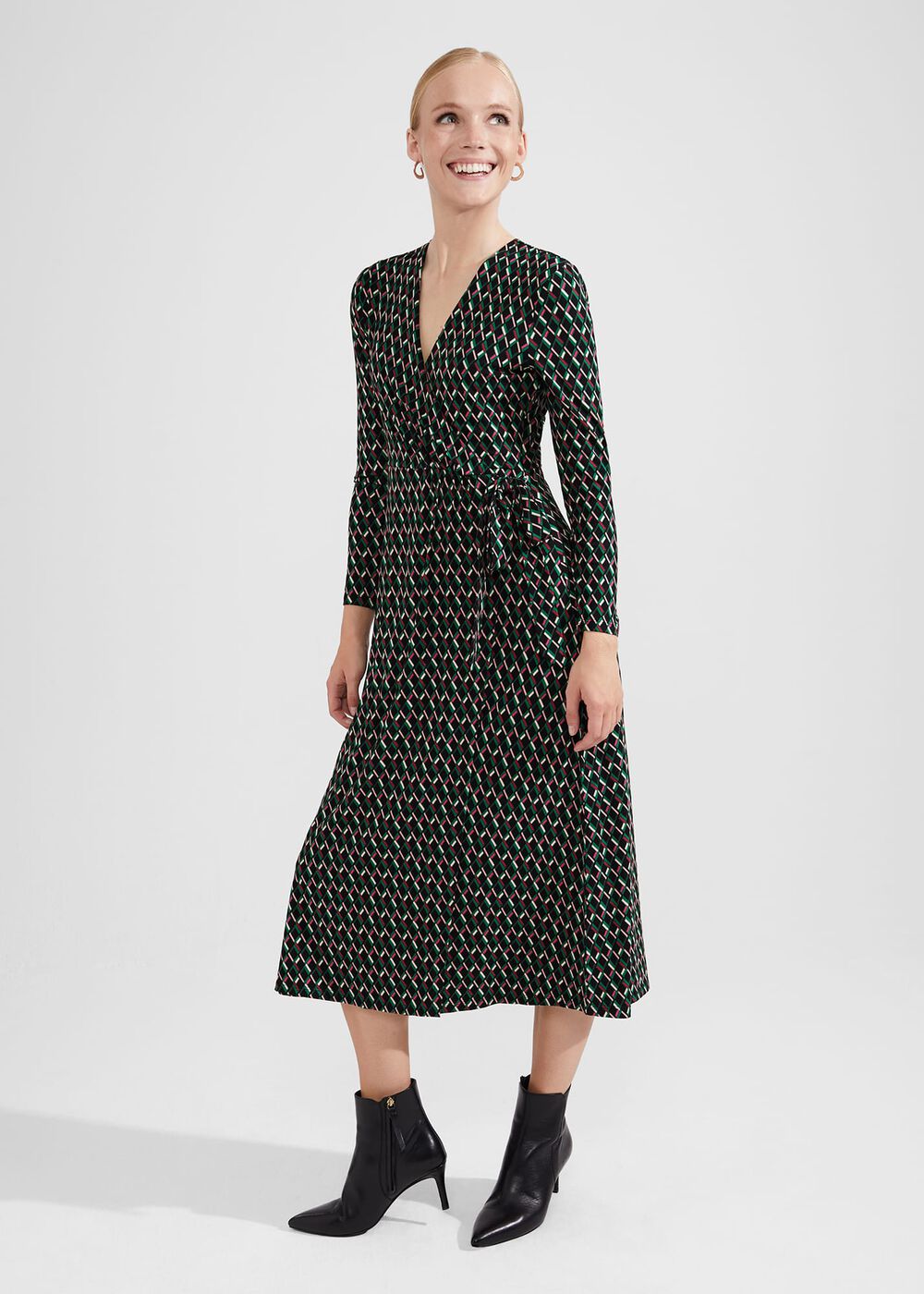 Petite Katalina Dress, Black Multi, hi-res