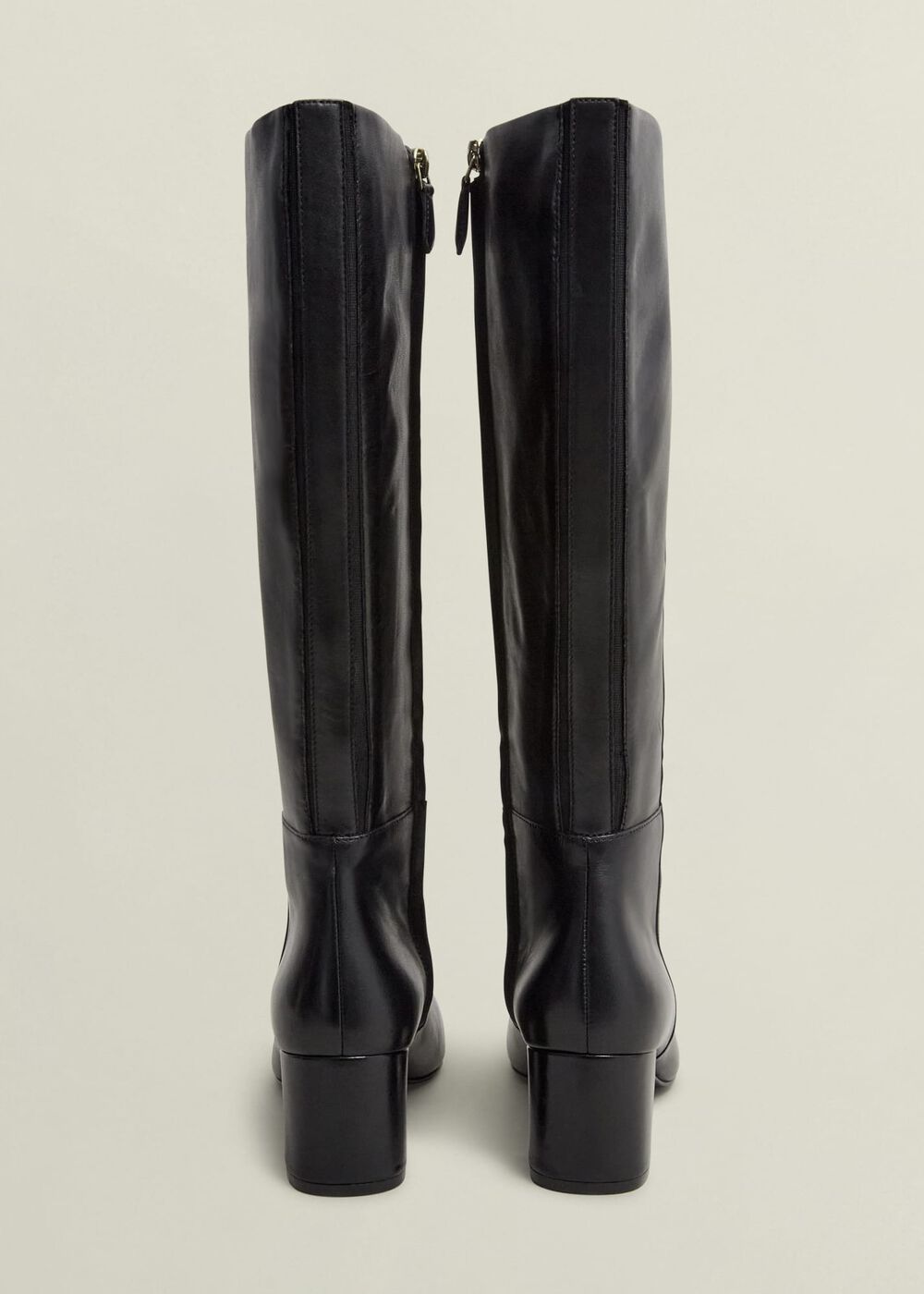 Caroline Knee Boots, Black, hi-res