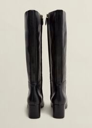 Caroline Knee Boots, Black, hi-res