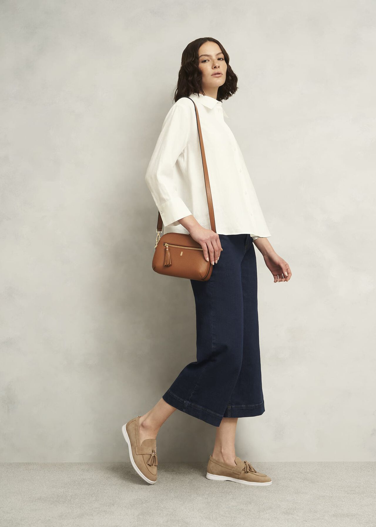 Dorset Suede Loafers, Light Camel, hi-res