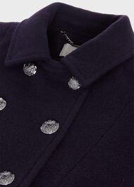 Clarisse Coat, Navy, hi-res