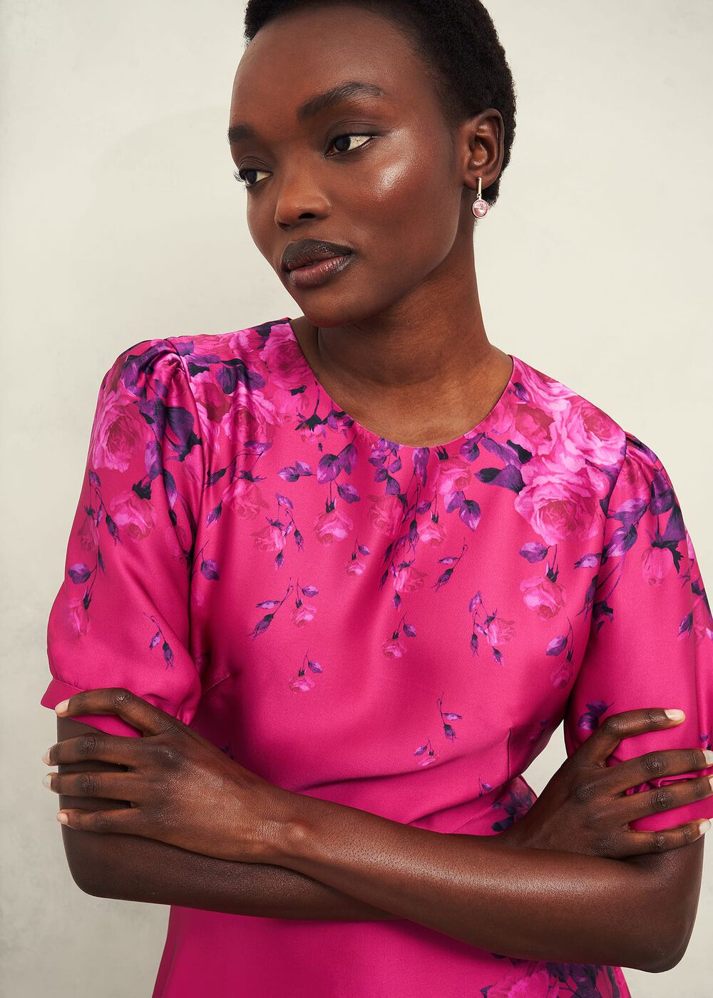 Evangeline Dress, Pink Multi, hi-res