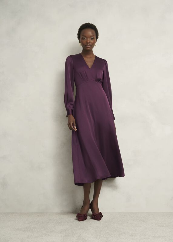 Anais Textured Satin Dress