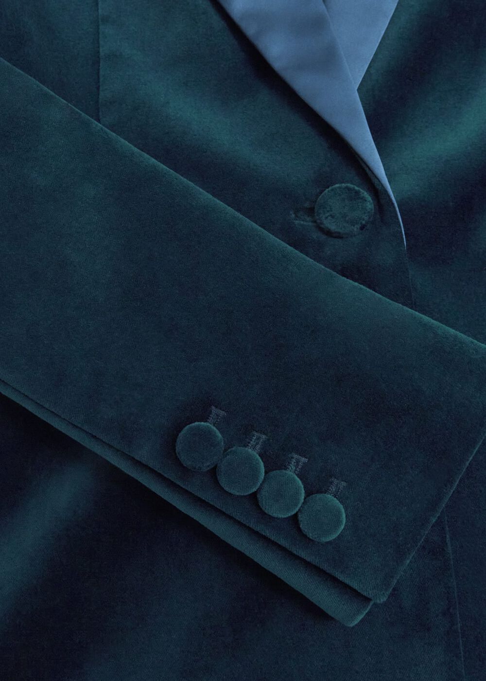 Luna Velvet Jacket, Riverside Blue, hi-res