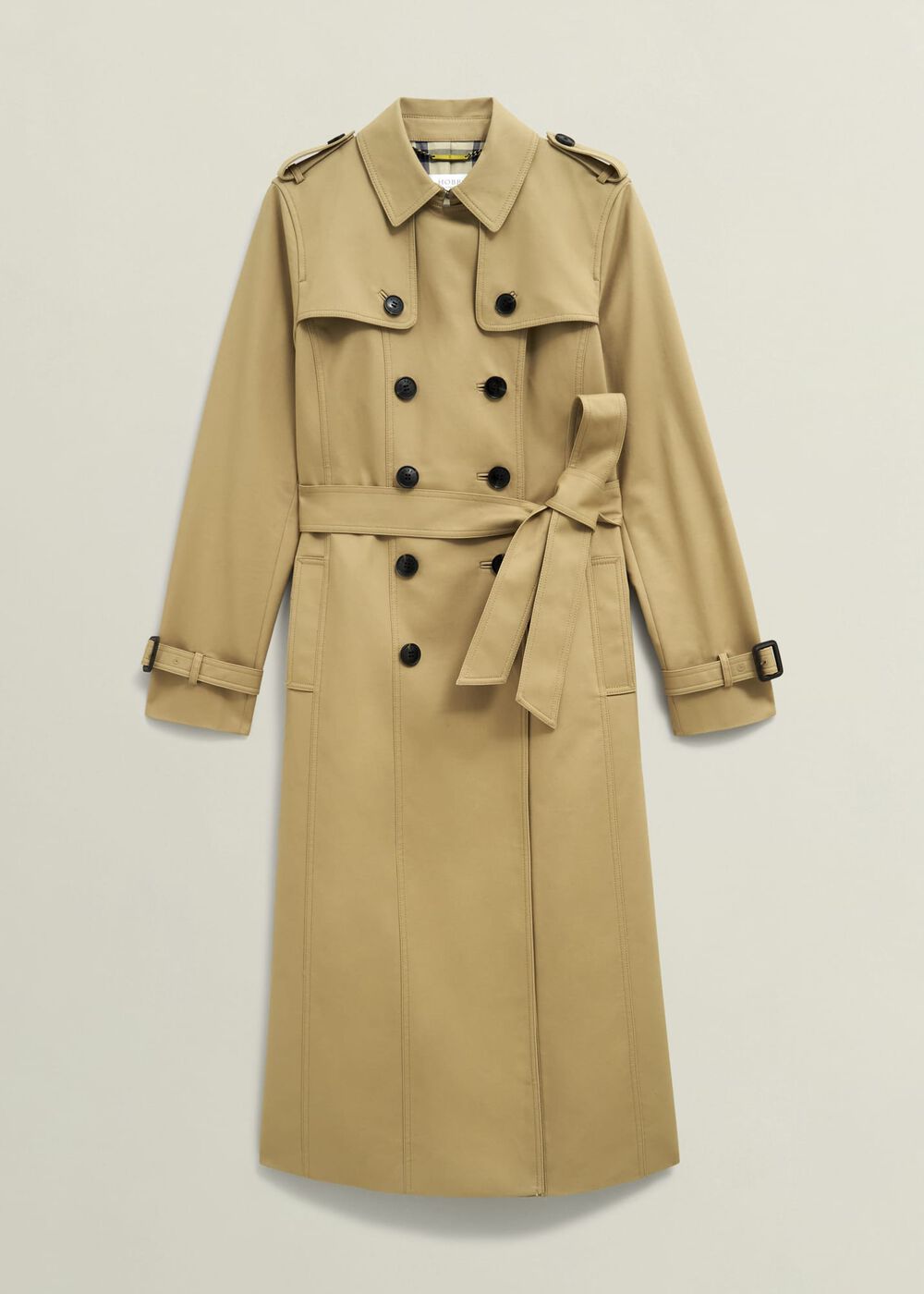 Skylar Shower Resistant Midi Trench, Tan, hi-res