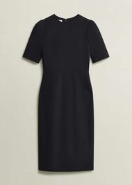Casey Dress With Wool, Black, hi-res