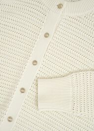 Felicity Cotton Cardigan, Warm Ivory, hi-res