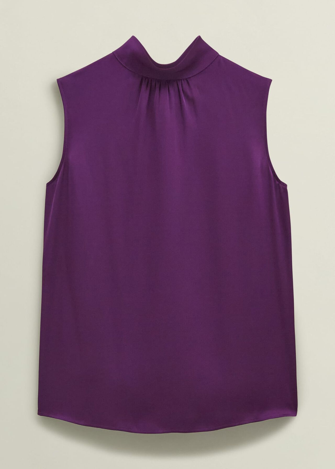 Eren Satin Blouse, Vibrant Purple, hi-res
