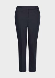 Petite Annie Slim Pants With Stretch, Navy, hi-res