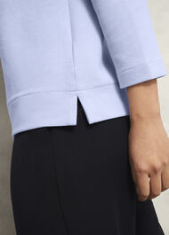 Betsy Textured Top, Lavender Blue, hi-res