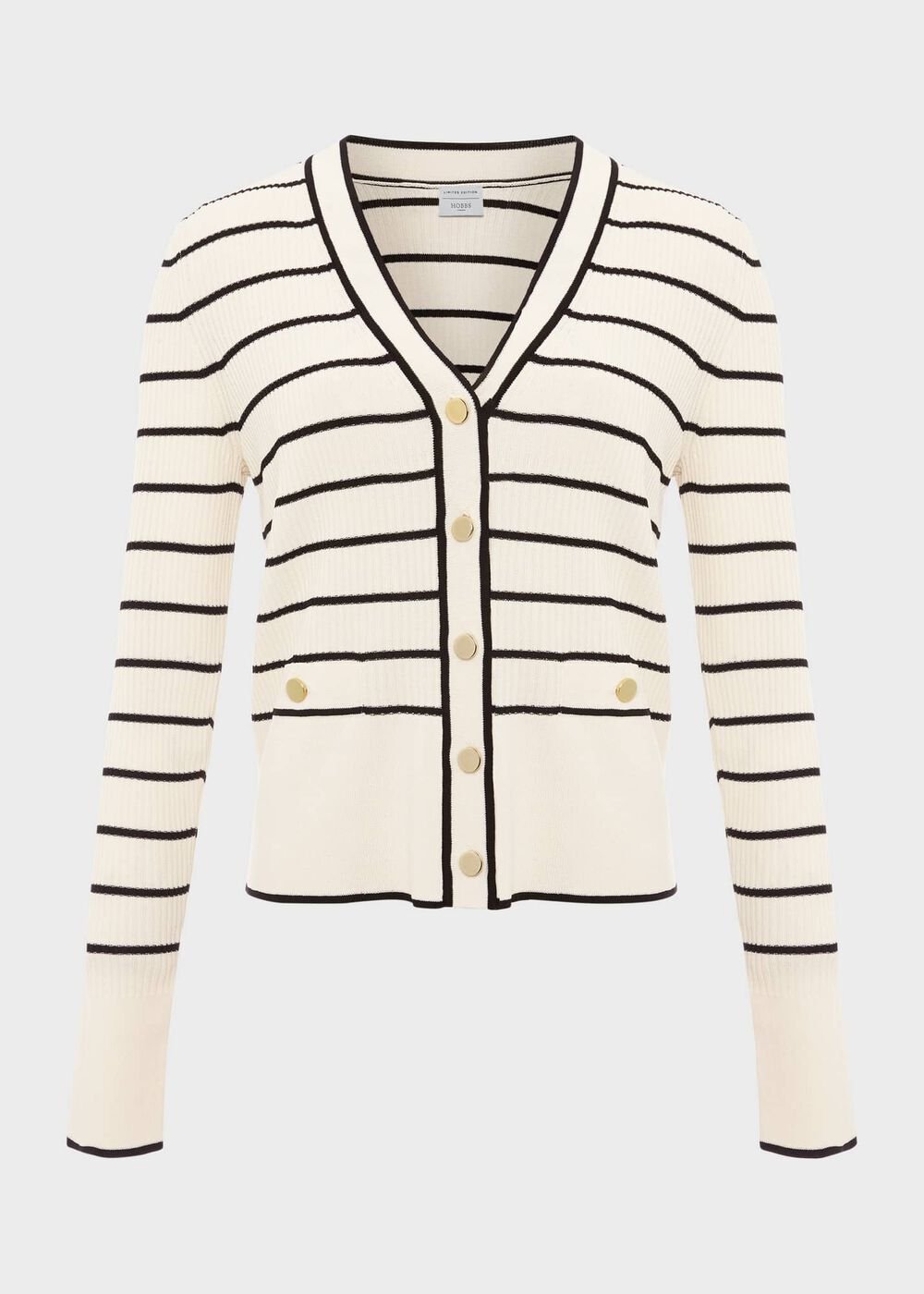 Belmont Cardigan, Ivory Black, hi-res