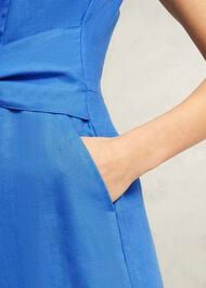 Petite Melissa Linen Jumpsuit, French Blue, hi-res