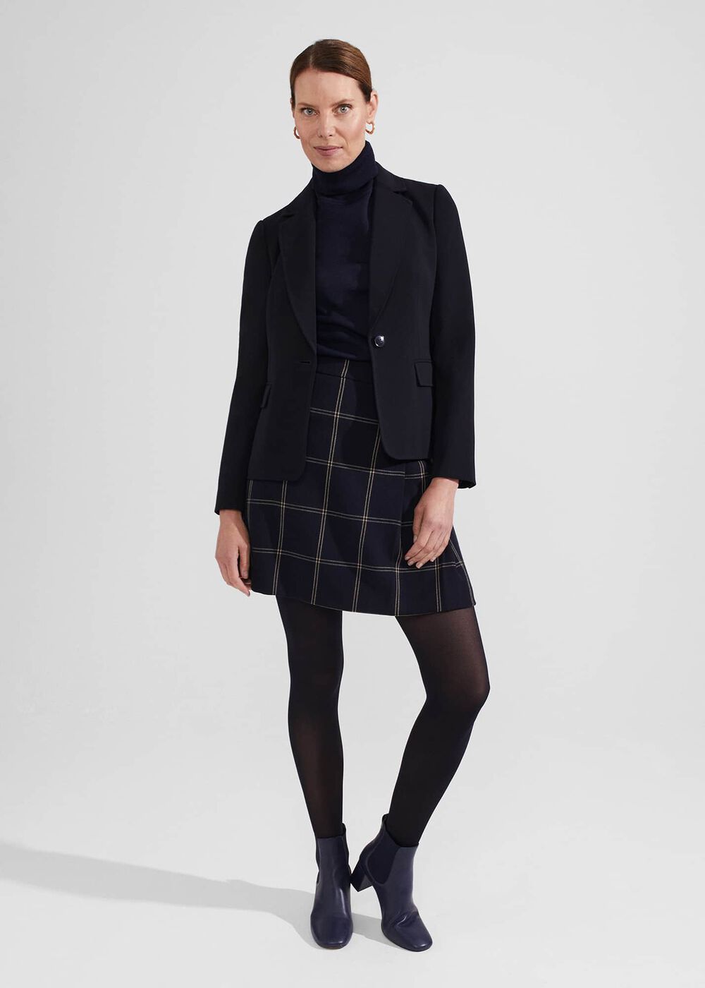 Adley Skirt, Navy Camel, hi-res