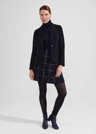 Adley Skirt, Navy Camel, hi-res